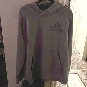 Adidas L  hooded sweatshirt. Very good condition. Runs Big